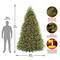 9ft. Pre-Lit Dunhill® Fir Tree Artificial Christmas Tree, Clear Lights